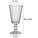 Casa si Gradina - Bucatarie si vesela - Cani si pahare - Pahare - Set 6 Pahare Vinal Aperitiv din sticla, cu model si picior ABYZ, Capacitate 61ml - Infinity.ro