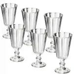 Casa si Gradina - Bucatarie si vesela - Cani si pahare - Pahare - Set 6 Pahare Vinal Aperitiv din sticla, cu model si picior ABYZ, Capacitate 61ml - Infinity.ro