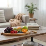 Casa si Gradina - Bucatarie si vesela - Vesela si tacamuri - Platouri de bucatarie - Platou rustic bambus ABYZ pentru aperitive, forma frunza, 35x18 cm, design natural - Infinity.ro