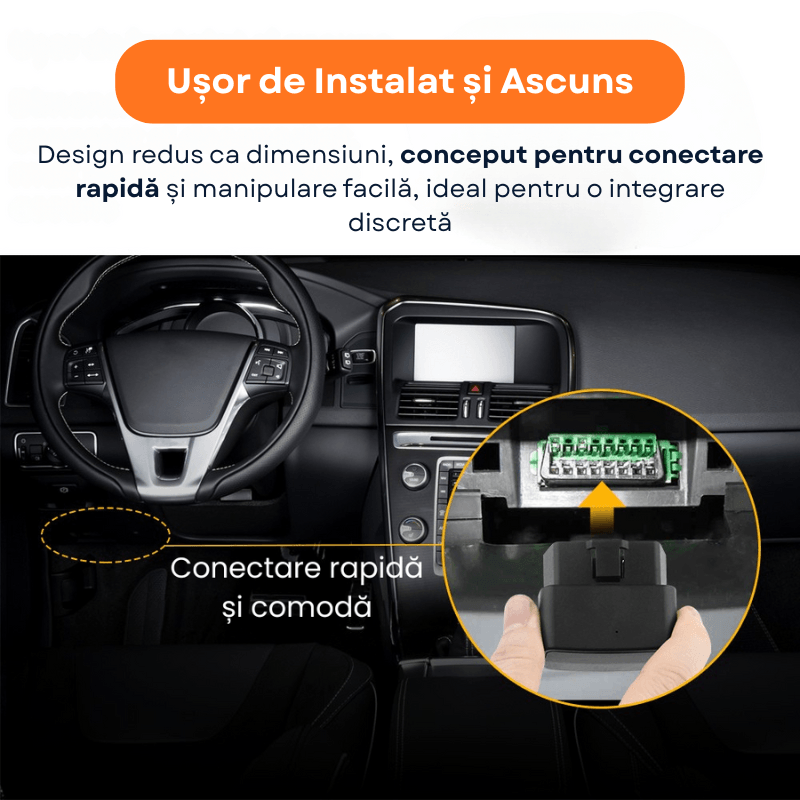 Laptop, Telefoane si Tablete - Wearables si gadgeturi - Gadgeturi - Dispozitive spionaj - Tracker GPS Auto OBD ZeroSecrets 4G, Localizare in Timp Real, Microfon Integrat, Negru - Infinity.ro