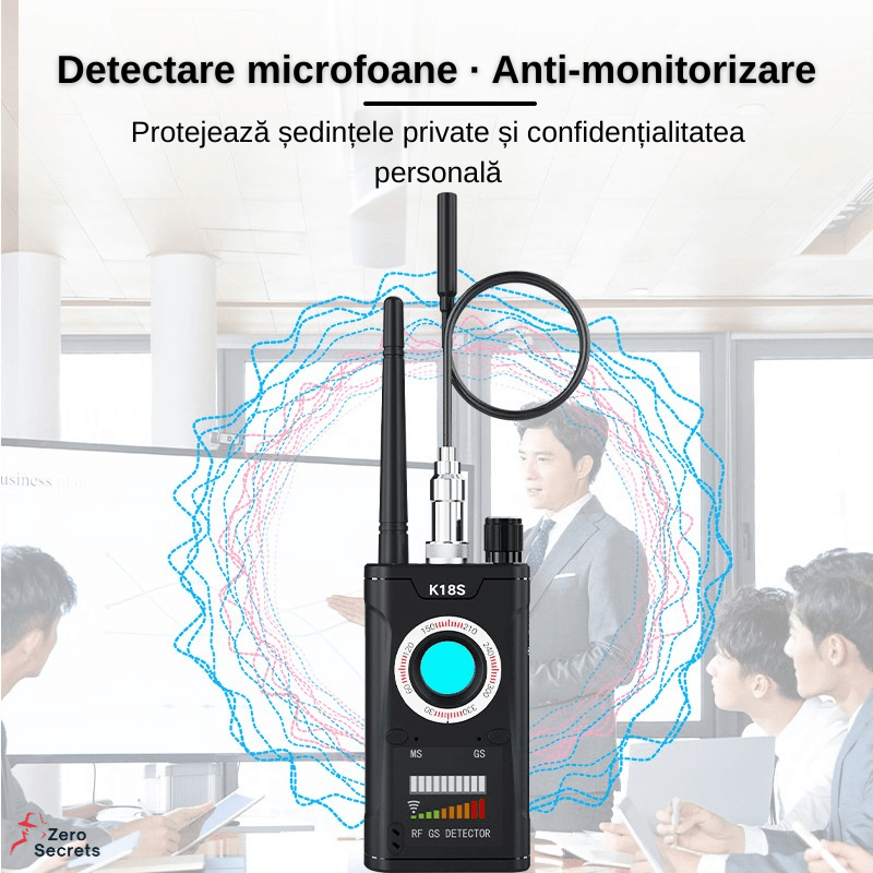 Laptop, Telefoane si Tablete - Wearables si gadgeturi - Gadgeturi - Dispozitive spionaj - Detector profesional anti spionaj, ZeroSecrets, camere ascunse, microfoane spion, compact, sensibilitate ridicata - Infinity.ro