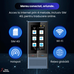 Laptop, Telefoane si Tablete - Wearables si gadgeturi - Gadgeturi - Dispozitive spionaj - Traducator Vocal ZeroSecrets cu Camera, Conectivitate 4G si WiFi - Infinity.ro