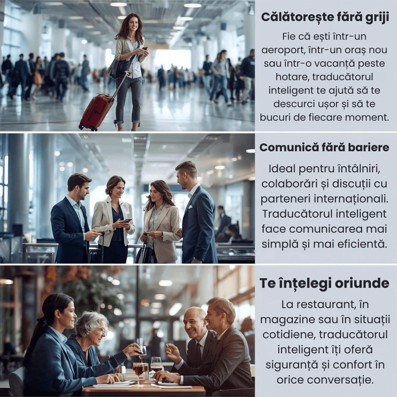 Laptop, Telefoane si Tablete - Wearables si gadgeturi - Gadgeturi - Dispozitive spionaj - Traducator Vocal ZeroSecrets cu Camera, Conectivitate 4G si WiFi - Infinity.ro