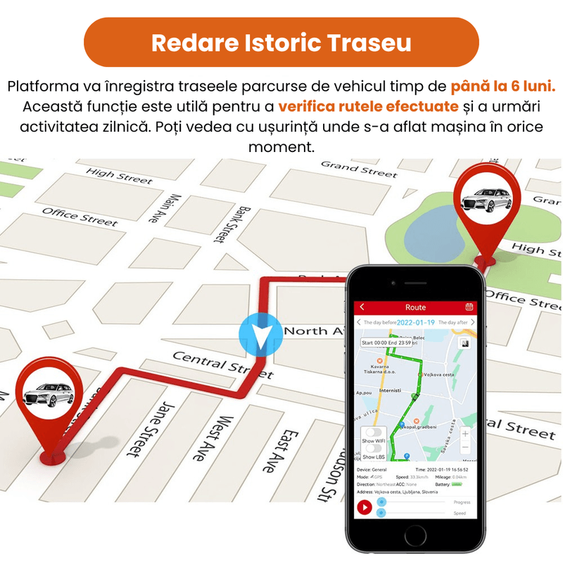 Laptop, Telefoane si Tablete - Wearables si gadgeturi - Gadgeturi - Dispozitive spionaj - GPS Tracker Auto ZeroSecrets 4G, Localizare in Timp Real, Microfon Integrat, Negru - Infinity.ro