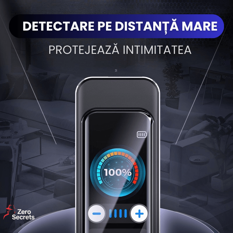 Laptop, Telefoane si Tablete - Wearables si gadgeturi - Gadgeturi - Dispozitive spionaj - Detector RF anti-spionaj ZeroSecrets, detectare wireless si infrarosu, ecran tactil, compact - Infinity.ro