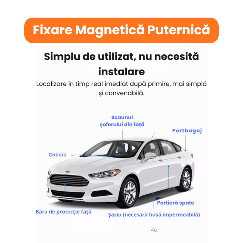 Laptop, Telefoane si Tablete - Wearables si gadgeturi - Gadgeturi - Dispozitive spionaj - Tracker GPS 4G Zero Secrets, fixare magnetica, localizare in timp real, microfon integrat, 3000 mAh - Infinity.ro