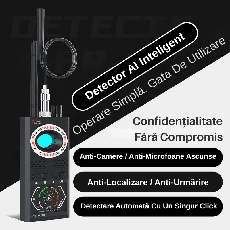Laptop, Telefoane si Tablete - Wearables si gadgeturi - Gadgeturi - Dispozitive spionaj - Detector Camere Ascunse si Microfoane Spion ZeroSecrets, Detectare RF, Infrarosu - Infinity.ro