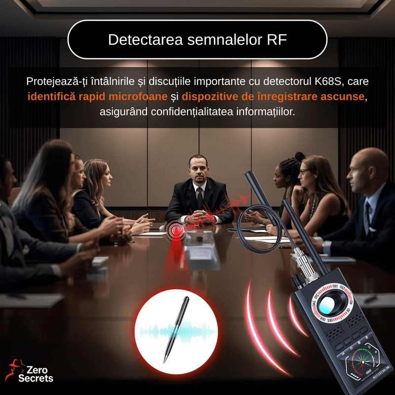Laptop, Telefoane si Tablete - Wearables si gadgeturi - Gadgeturi - Dispozitive spionaj - Detector Camere Ascunse si Microfoane Spion ZeroSecrets, Detectare RF, Infrarosu - Infinity.ro