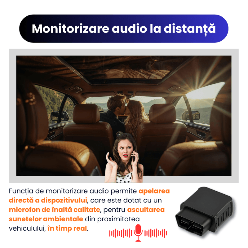 Laptop, Telefoane si Tablete - Wearables si gadgeturi - Gadgeturi - Dispozitive spionaj - GPS Tracker Auto OBD2, ZeroSecrets, plug and play, microfon integrat, 4G LTE, dimensiuni 59x45x22mm - Infinity.ro