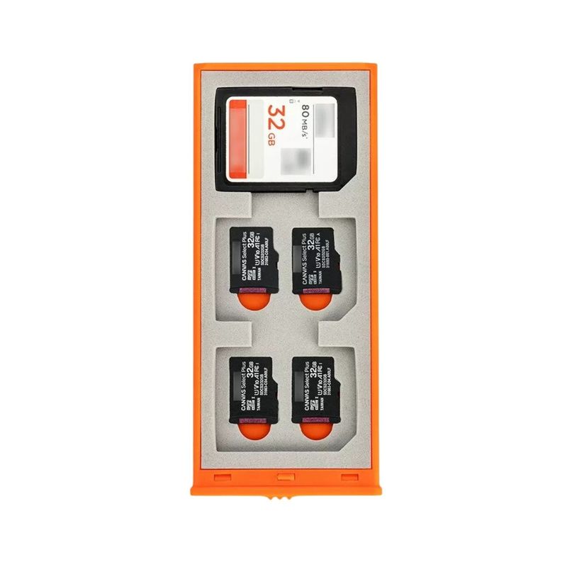 Laptop, Telefoane si Tablete - Telefoane mobile si accesorii - Accesorii Telefoane - Alte accesorii telefoane - Trusa protectie carduri memorie foto pentru calatorie JJC, 6xSD, 12xmicroSD, usoara, portabila, Gri - Infinity.ro