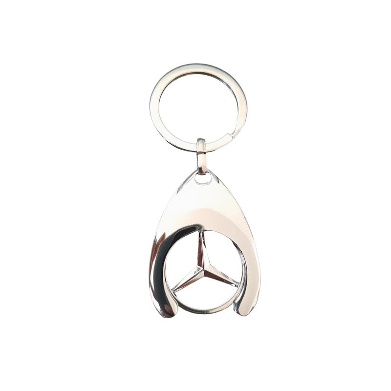 Auto si Moto - Electronice auto - Accesorii electronice auto - Set de trei brelocuri de chei DEPOX, Mercedes, 7.5 cm, metal, argintiu - Infinity.ro