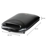 Electronice si Electrocasnice - Electrocasnice bucatarie - Preparare paine - Sandwich-maker - Sandwich Maker XXL DOMO DO9296C, 1800W, invelis ceramic, fara FPAS - Infinity.ro