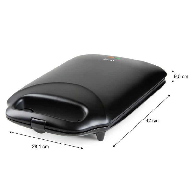 Electronice si Electrocasnice - Electrocasnice bucatarie - Preparare paine - Sandwich-maker - Sandwich Maker XXL DOMO DO9296C, 1800W, invelis ceramic, fara FPAS - Infinity.ro