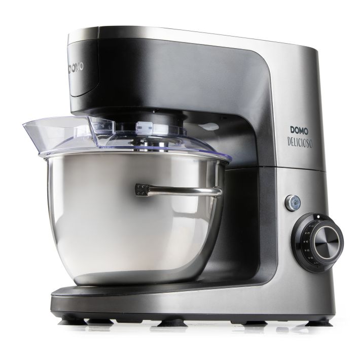 Robot de Bucatarie Multifunctional DOMO DO9293KR „Delicioso”, 1200W, bol inox 4.5L, blender, feliator, inghetata, capac