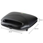 Electronice si Electrocasnice - Electrocasnice bucatarie - Preparare paine - Sandwich-maker - Sandwich Maker DOMO DO9297C Croque XL, 27x16cm, ceramic, fara PFAS, 900W - Infinity.ro