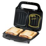Electronice si Electrocasnice - Electrocasnice bucatarie - Preparare paine - Sandwich-maker - Sandwich Maker DOMO DO9297C Croque XL, 27x16cm, ceramic, fara PFAS, 900W - Infinity.ro