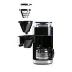 Electronice si Electrocasnice - Electrocasnice bucatarie - Preparare bauturi - Cafetiere - Cafetiera cu rasnita incorporata Domo DO721K, 900W, 1.5L, LCD - Infinity.ro