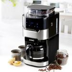 Electronice si Electrocasnice - Electrocasnice bucatarie - Preparare bauturi - Cafetiere - Cafetiera cu rasnita incorporata Domo DO721K, 900W, 1.5L, LCD - Infinity.ro