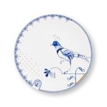 Casa si Gradina - Bucatarie si vesela - Vesela si tacamuri - Farfurii si boluri - Farfurie din portelan, Pip Studio, White, 18 cm, colectia Pip & The Blue Bird - Infinity.ro