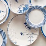 Casa si Gradina - Bucatarie si vesela - Vesela si tacamuri - Farfurii si boluri - Farfurie din portelan, Pip Studio, White, 18 cm, colectia Pip & The Blue Bird - Infinity.ro