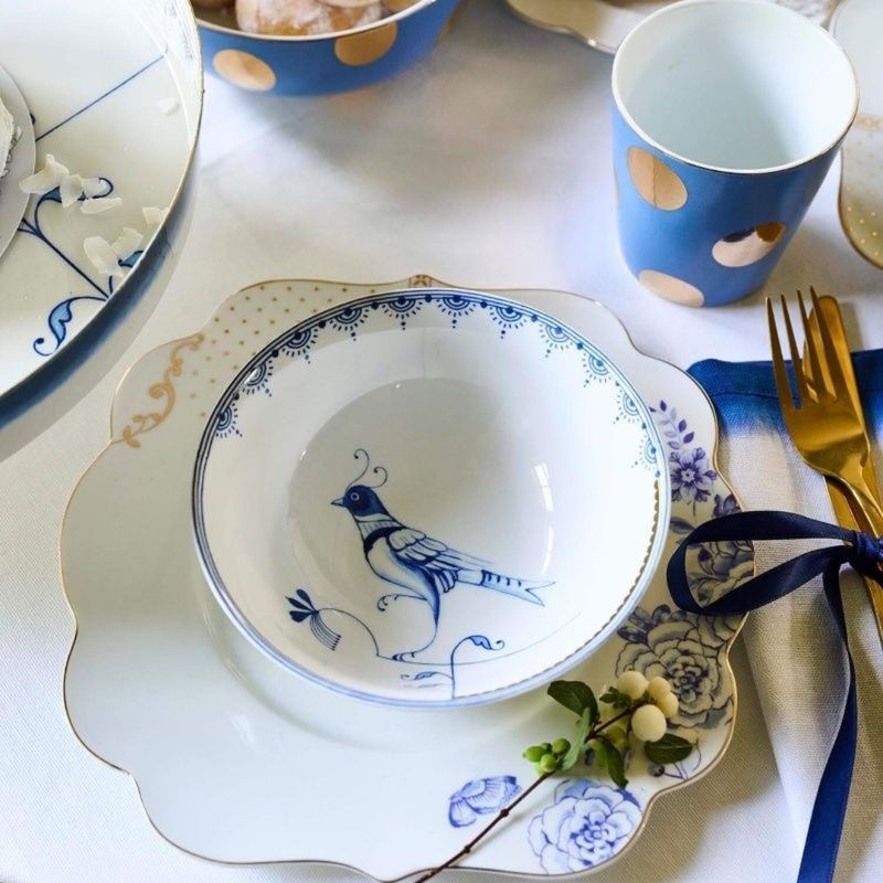 Casa si Gradina - Bucatarie si vesela - Vesela si tacamuri - Farfurii si boluri - Bol din portelan, Pip Studio, White, 15 cm, Pip & The Blue Bird - Infinity.ro