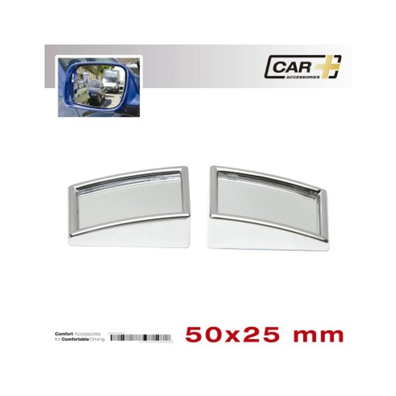Auto si Moto - Piese auto si accesorii - Caroserie - Ornamente exterior auto - Oglinda retrovizoare mini cromata unghi mort 50X25MM - Infinity.ro