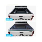 Auto si Moto - Piese auto si accesorii - Interior auto - Accesorii interior - Set 3 Ornamente protectie margine bena negru mat Ford Ranger T6, T7, T8 2012-2022 - Infinity.ro