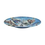 Casa si Gradina - Bucatarie si vesela - Vesela si tacamuri - Farfurii si boluri - Set 2 farfurioare pentru ceai turcesc metalice, 10 x 1.5 cm, EHA - Model 5 - Infinity.ro