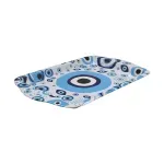 Casa si Gradina - Bucatarie si vesela - Ustensile bucatarie - Tavi servire - Tavita pentru servit metalica model colorat, l25xl16xh1.6 cm, EHA - Model 7 - Infinity.ro