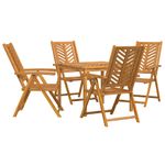 Casa si Gradina - Gradina si terasa - Mobilier exterior - Mese gradina - Set de masa pentru gradina 5 pcs Maro Lemn Solid de Acacia - Infinity.ro