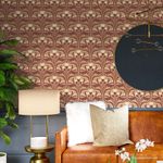 Casa si Gradina - Decoratiuni - DIY - Sabloane decorative pereti - Sablon Perete vopsire, tencuiala dimensiune 900x600 x mm grosime 0,7mm Aubrey Nouveau Floral model MXSP7504 - Infinity.ro