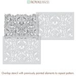 Casa si Gradina - Decoratiuni - DIY - Sabloane decorative pereti - Sablon Perete vopsire, tencuiala dimensiune 900x600 x mm grosime 0,7mm Isadora Damask model MXSP7492 - Infinity.ro