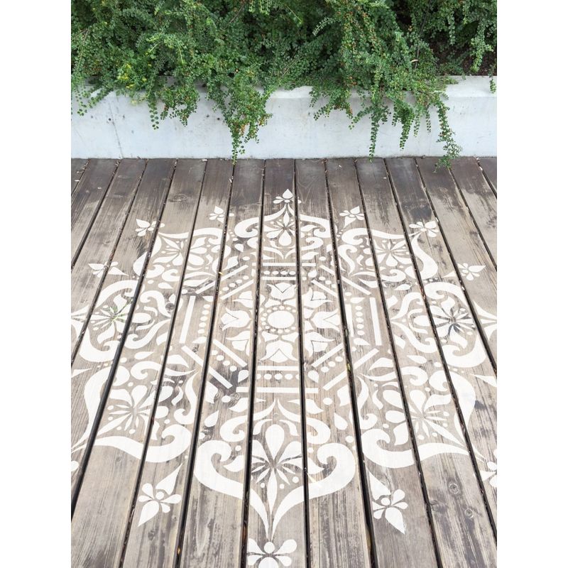 Casa si Gradina - Decoratiuni - DIY - Sabloane decorative pereti - Sablon Perete 25cm BUKHARA MANDALA 0.7mm model MXSP7603 marime 25cm X 25cm, 50cm X 50cm - Infinity.ro