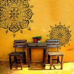 Casa si Gradina - Decoratiuni - DIY - Sabloane decorative pereti - Sablon Perete 25cm BUKHARA MANDALA 0.7mm model MXSP7603 marime 25cm X 25cm, 50cm X 50cm - Infinity.ro