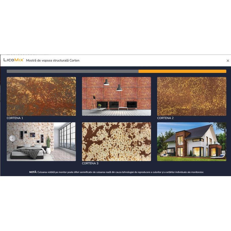 Casa si Gradina - Constructii - Vopsea si tencuieli - Vopsele si pigmenti - Vopsea structurala Lico Mix Cortena culoare B galeata de 5 kg LICO6911 - Infinity.ro