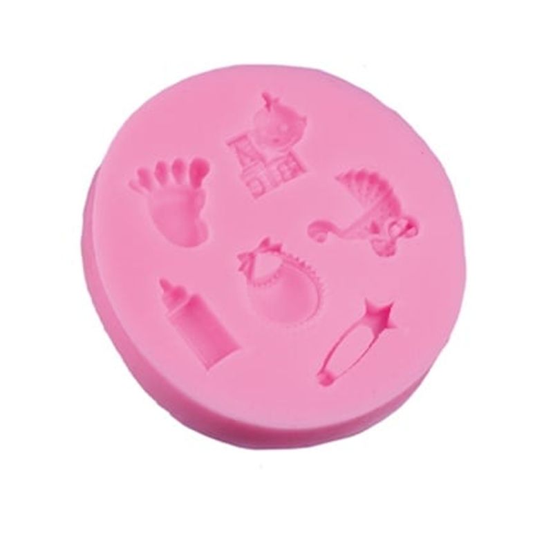 Casa si Gradina - Bucatarie si vesela - Ustensile bucatarie - Forme prajituri - Forma din silicon - accesorii bebelusi, 8x1cm - Infinity.ro