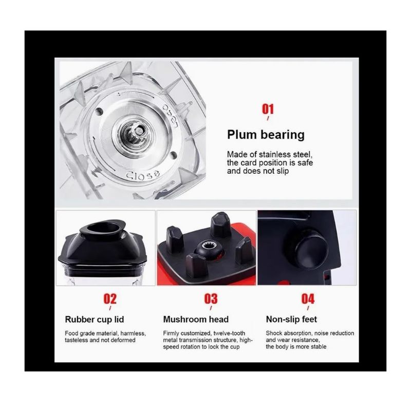 Electronice si Electrocasnice - Electrocasnice bucatarie - Mixere, tocatoare & roboti de bucatarie - Blendere si mini tocatoare - Blender Multifunctional Silver Crest SC-1589, Ice Crusher, 10 viteze, 4500 W, 2.5 L - Infinity.ro