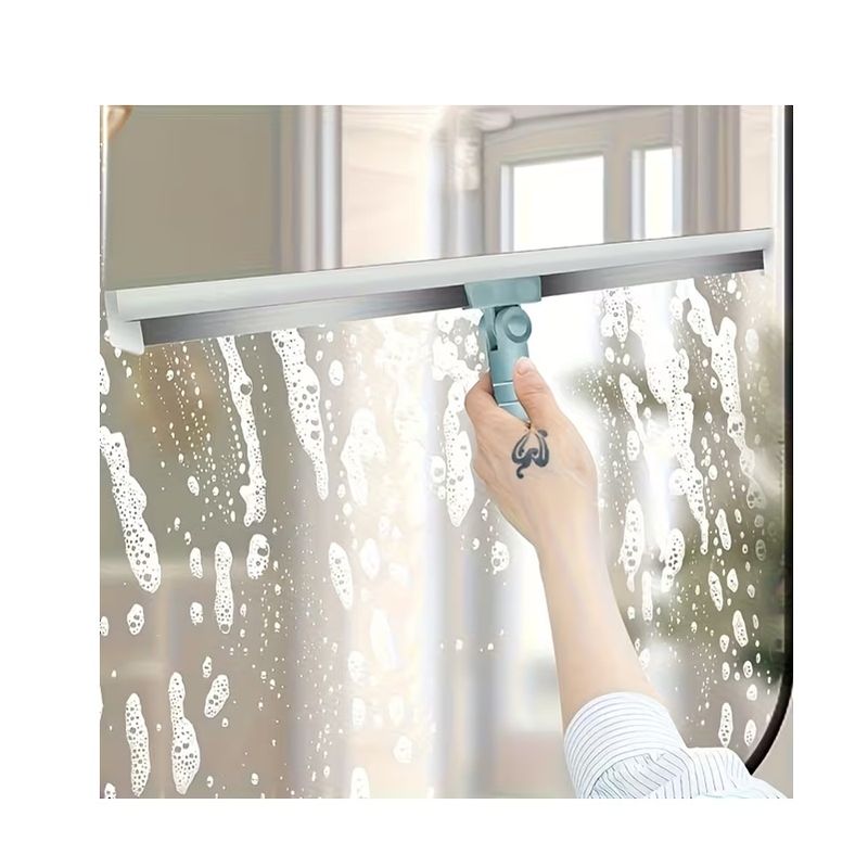 Market - Curatenie si intretinere casa - Produse menaj - Mopuri - Racleta Multifunctionala din Silicon pentru podea sau geamuri, Brat Telescopic 60 - 120 cm, lama 50 cm, 180 grade, Gri - Infinity.ro