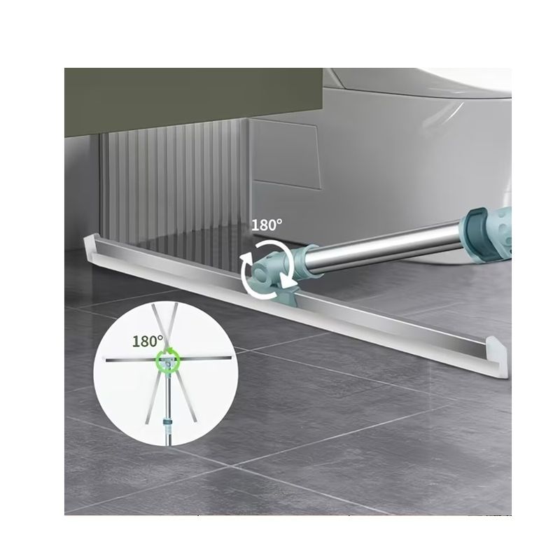 Market - Curatenie si intretinere casa - Produse menaj - Mopuri - Racleta Multifunctionala din Silicon pentru podea sau geamuri, Brat Telescopic 60 - 120 cm, lama 50 cm, 180 grade, Gri - Infinity.ro