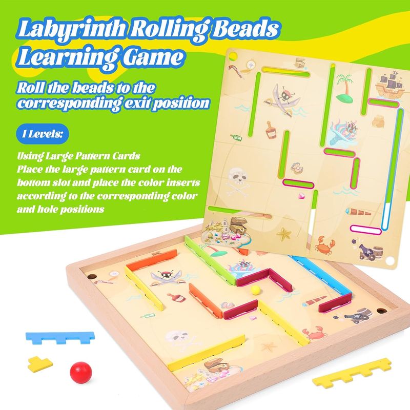 Jucarii, Copii si Bebe - Jucarii si jocuri - Jucarii & jocuri educative - Jocuri si jucarii educative - Joc Labirint Magnetic Multifunctional, cu 4 Desene pentru Copii, 30 x 30 cm - Infinity.ro