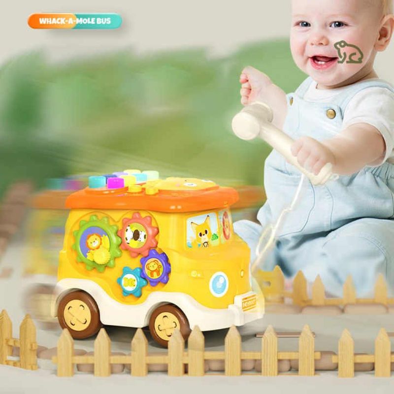 Jucarii, Copii si Bebe - Jucarii si jocuri - Jucarii & jocuri educative - Jocuri si jucarii educative - Jucarie Multifunctionala Autobuz Interactiv cu sunete, lumini si activitati educative, +3 ani - Infinity.ro