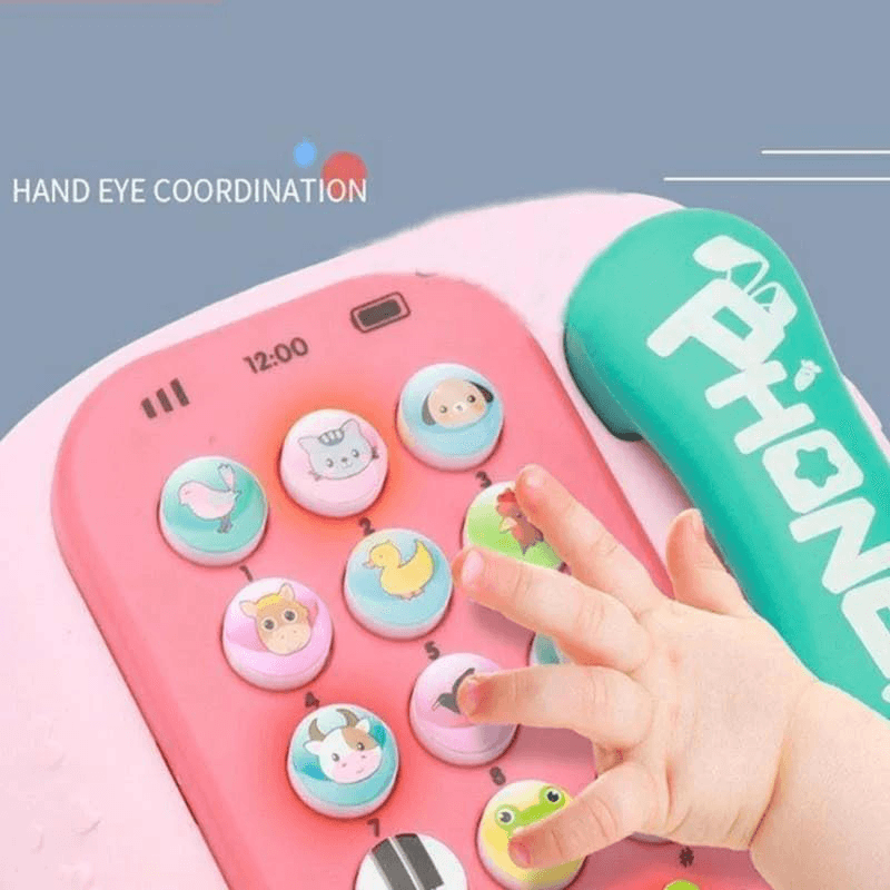 Jucarii, Copii si Bebe - Jucarii si jocuri - Jucarii & jocuri educative - Jocuri si jucarii educative - Telefon de Jucarie Rabbit Phone Car, cu lumini si sunete, stil masina, Roz, +3 ani - Infinity.ro