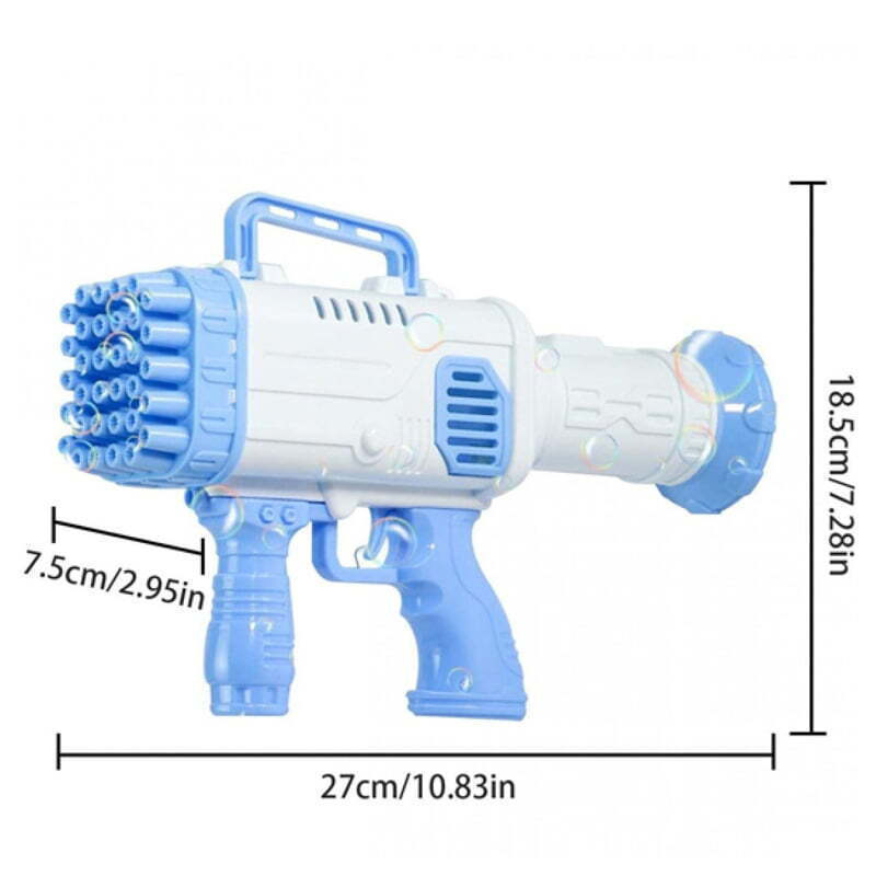 Jucarii, Copii si Bebe - Jucarii si jocuri - Jucarii de exterior - Alte jucarii de exterior - Pistol Interactiv de Jucarie pentru Baloane de Sapun, cu baterii, 32 orificii, Roz - Infinity.ro