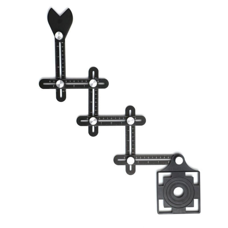 Casa si Gradina - Constructii - Scule electrice si accesorii - Aparate de masura - Sablon pentru marcare si gaurire, Tagred, 12 elemente - Infinity.ro