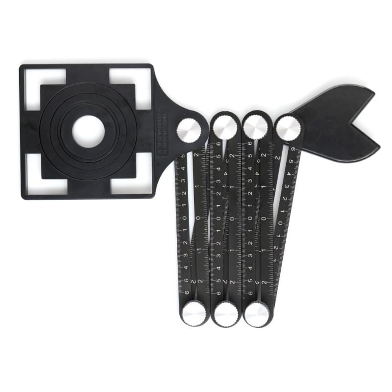 Casa si Gradina - Constructii - Scule electrice si accesorii - Aparate de masura - Sablon pentru marcare si gaurire, Tagred, 12 elemente - Infinity.ro