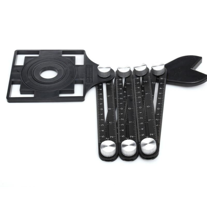 Casa si Gradina - Constructii - Scule electrice si accesorii - Aparate de masura - Sablon pentru marcare si gaurire, Tagred, 12 elemente - Infinity.ro