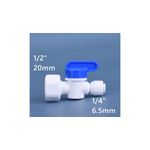 Electronice si Electrocasnice - Aparate frigorifice - Accesorii aparate frigorifice - Robinet plastic teava apa cupla rapida 1/4 la filet 1/2 - Infinity.ro