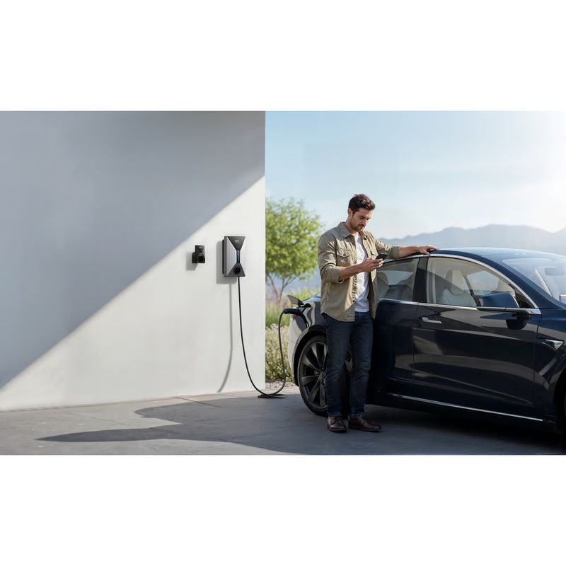 Auto si Moto - Statii de incarcare si accesorii - Statii de incarcare masini electrice - Statie incarcare auto electrice Anker SOLIX V1 Type 2, 7.4 KW Smart EV Charger, RFID, Wi-Fi. Bluetooth, RS485, IP65 - Infinity.ro