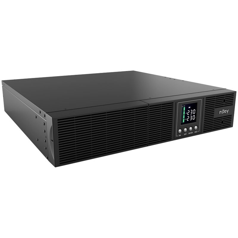 Casa si Gradina - Electrice - Accesorii electrice - Stabilizatoare tensiune si ups - UPS nJoy Aster 2K 2U On-line, 2000VA/1800W, 8 prize IEC C13, Dubla conversie, LCD Display - Infinity.ro