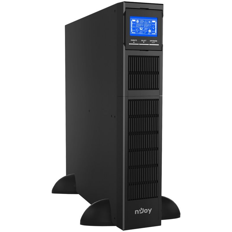 Casa si Gradina - Electrice - Accesorii electrice - Stabilizatoare tensiune si ups - UPS nJoy Balder 1000 2U On-line, 1000VA/1000W, 8 prize IEC C13, Dubla conversie, LCD Display - Infinity.ro